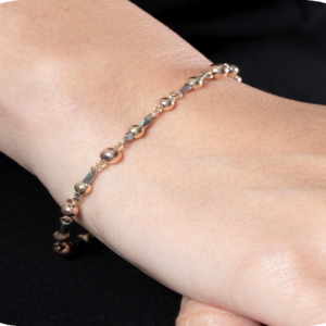 PULSERA ESPECIAL ORO LAMINADO ESTILO TRES OROS