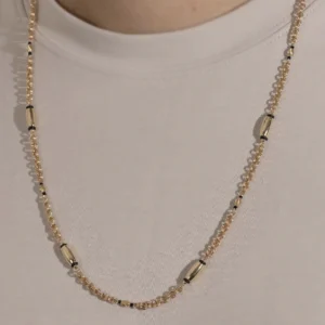 COLLAR ESPECIAL ARGOLLA ÓVALO DIAMANTADA