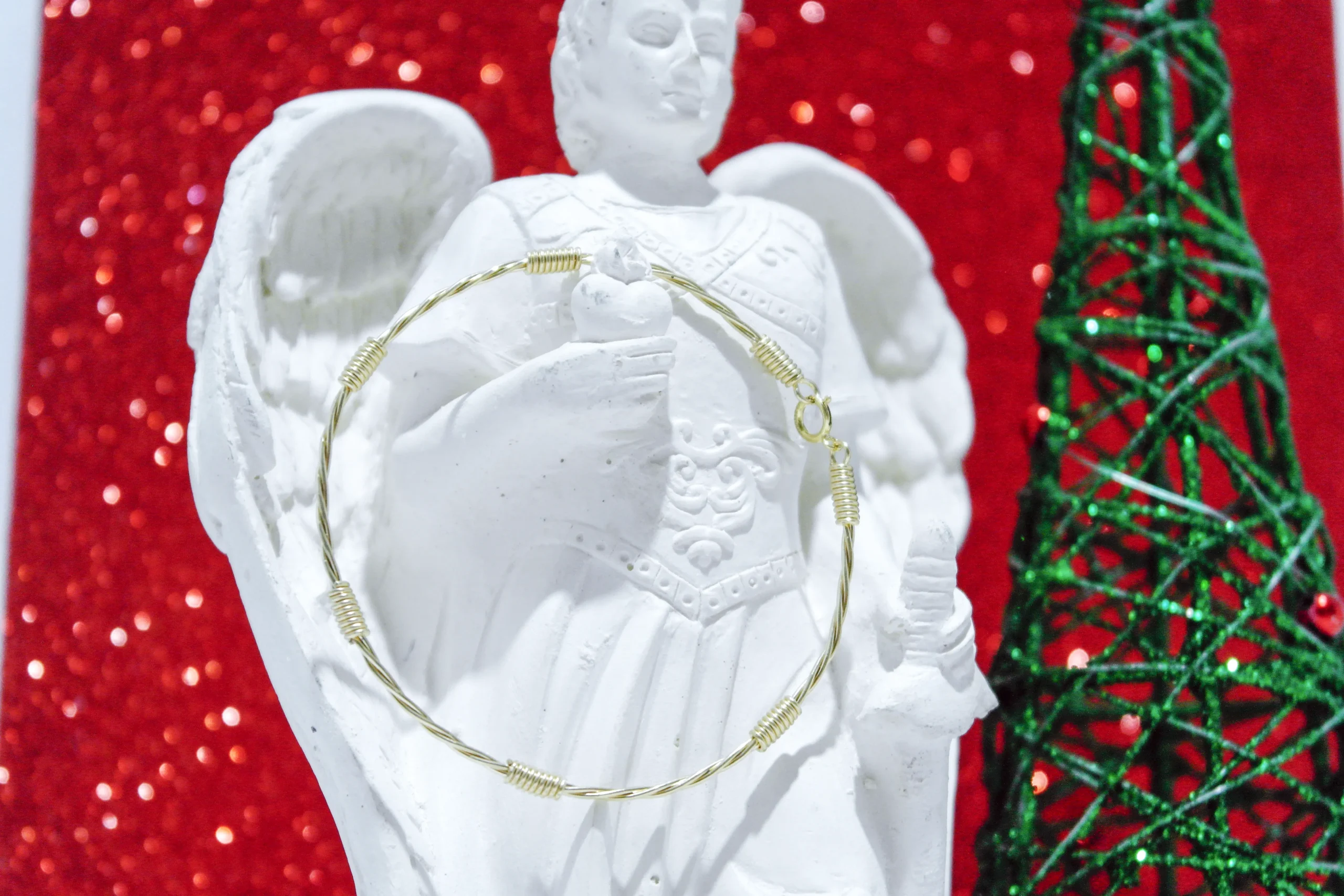 PULSERA ENTORCHADA 7 NUDOS DORADA - Image 2